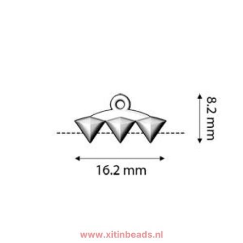 Cymbal Vani III eindoogje voor Gemduo kralen afmeting