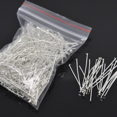 VOORDEEL VERPAKKING 400 stuks Nietstift silver plated 40mm Xitin