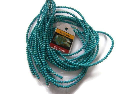 Howliet turquoise kralen 3mm 4mm xitin beads