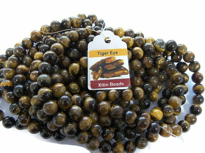 Natural Tijgeroog rond 4mm per streng