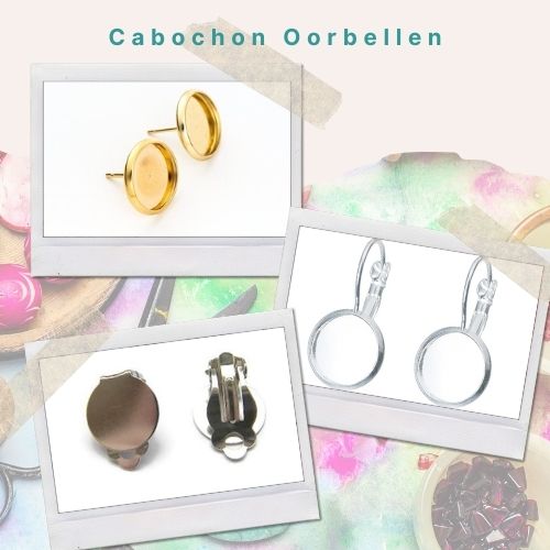 Cabochon Oorbellen