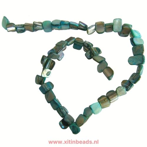 Schelp Kralen Parelmoer per streng - Afbeelding 3