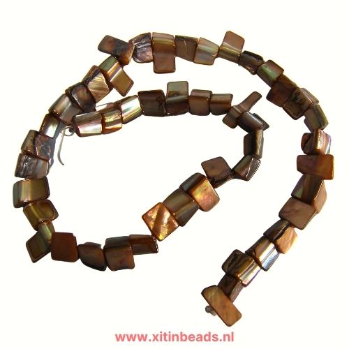 Schelp Kralen Parelmoer per streng - Afbeelding 4