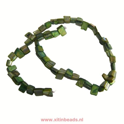 Schelp Kralen Parelmoer per streng - Afbeelding 6