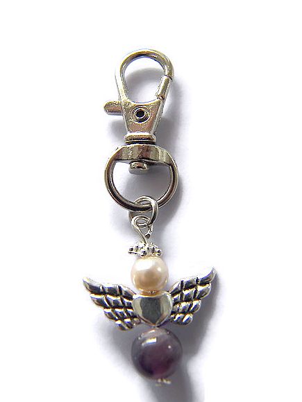 VERZENDSERVICE Sleutelhanger Geluksengeltje Gemstone (incl. verzendkosten en kaartje) - Afbeelding 3