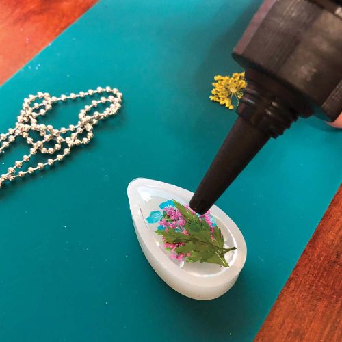 UV Resin Druppelhanger met Bloemen DIY Mini Kit - Afbeelding 5