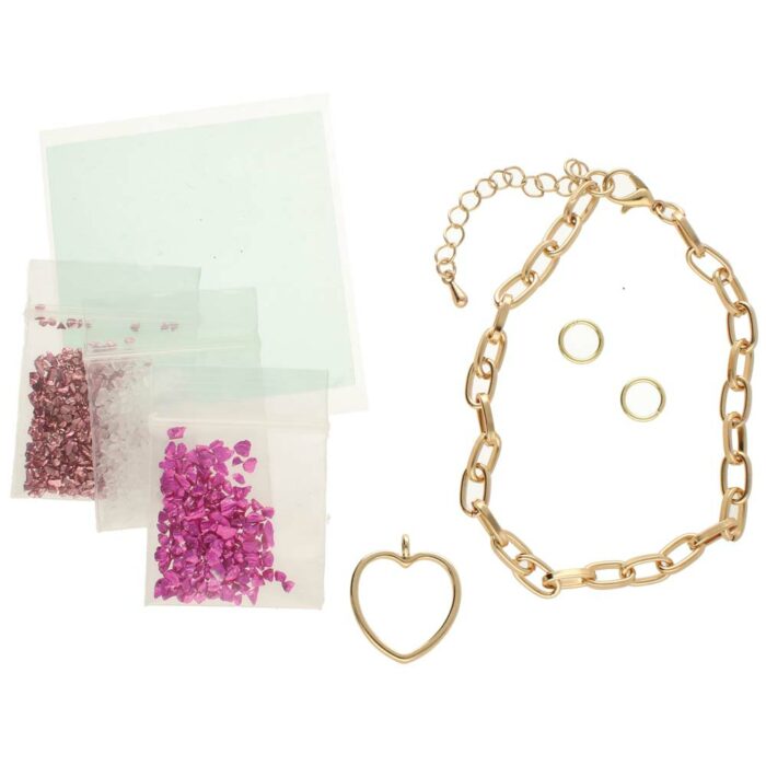 UV Resin Armband met Resin Hartje DIY Mini Kit - Afbeelding 7
