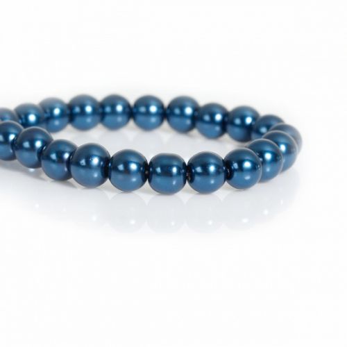 Kralen glasparels in blue donker blauw zelf sieraden maken