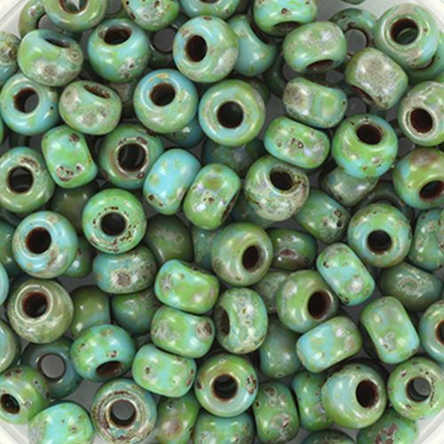Miyuki Opaque Picasso Turquoise rocailles kralen