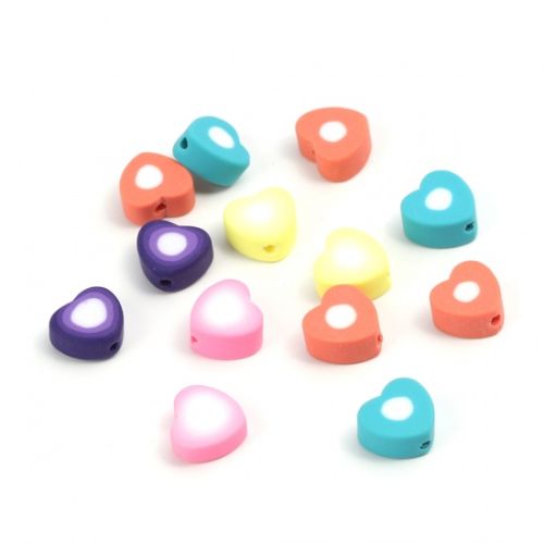 Polymeerklei kralen hartjes fimo klei