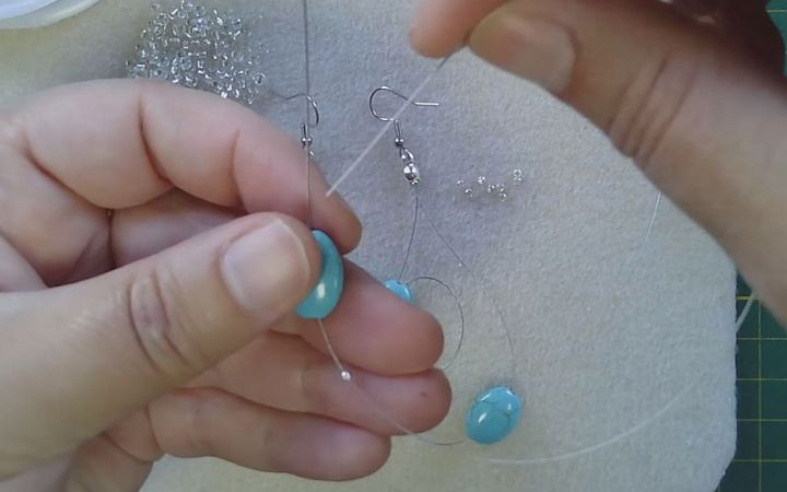 Rondje in draad maken zelfgemaakte oorbellen DIY