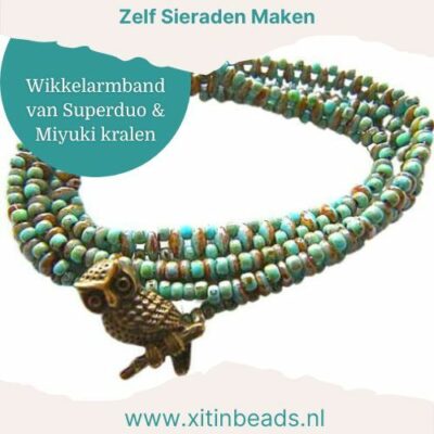 Wikkelarmband met Superduo en Miyuki Kralen - DIY tutorial - Xitin Wikkelarmband met Superduo en Miyuki Kralen - DIY tutorial - Xitin