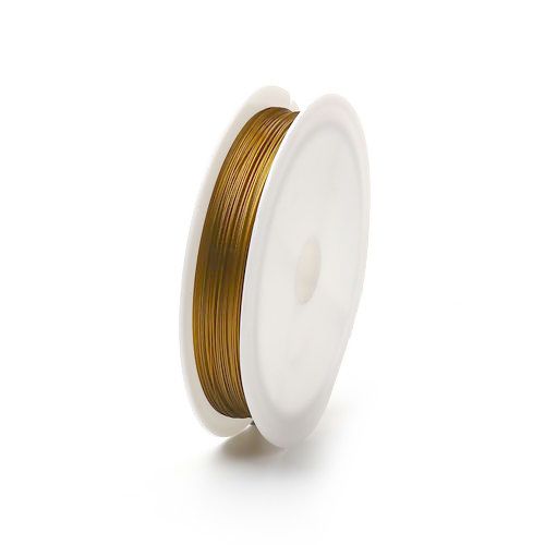 Gecoat staaldraad goud