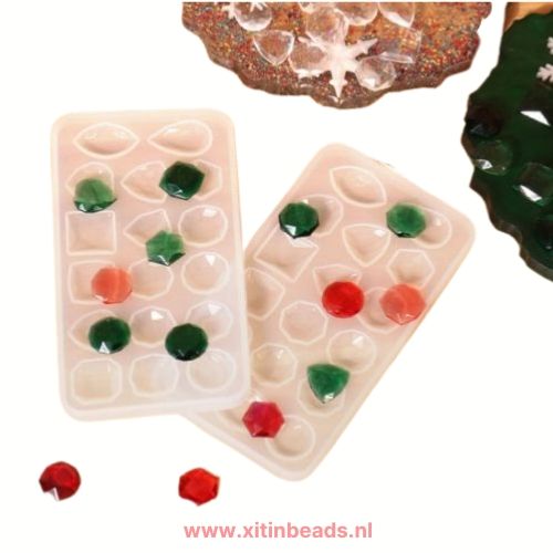 Mooie Siliconen Mallen Facet Steentjes