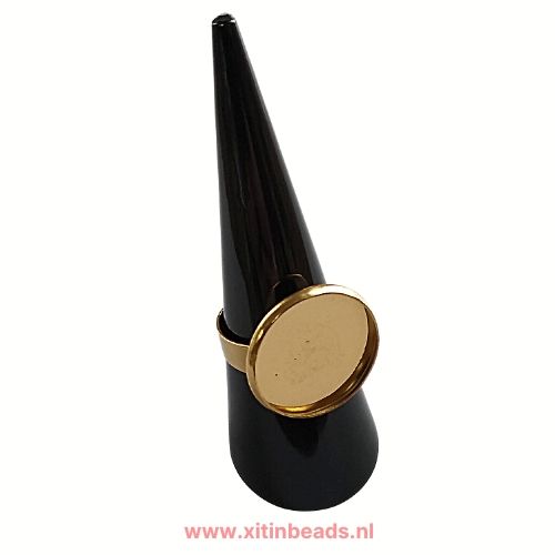 Cabochonring goud